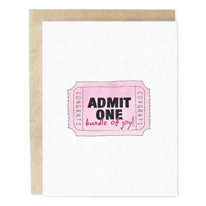 Admit One Pink Card