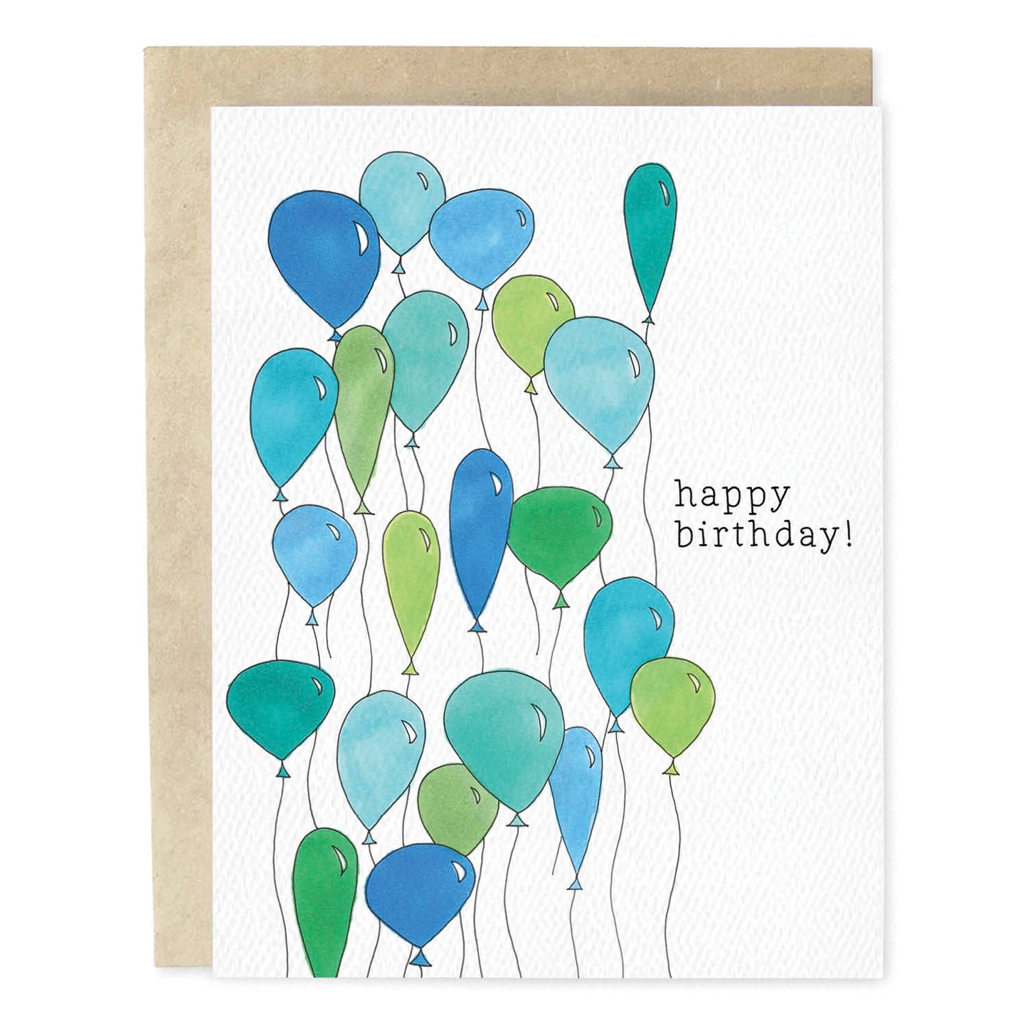 Birthday Balloons Blue Card