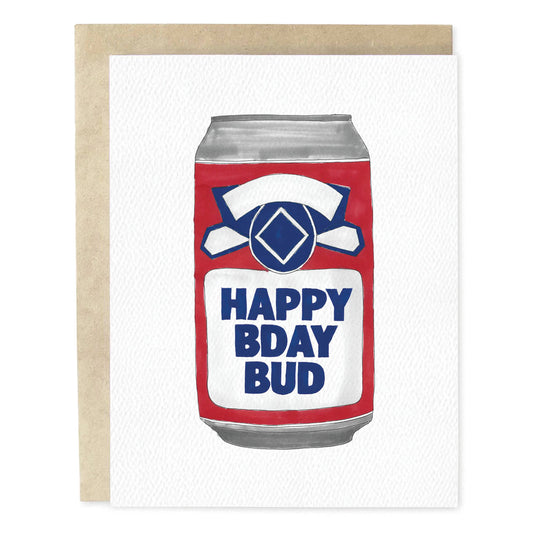 Happy Birthday Bud Card