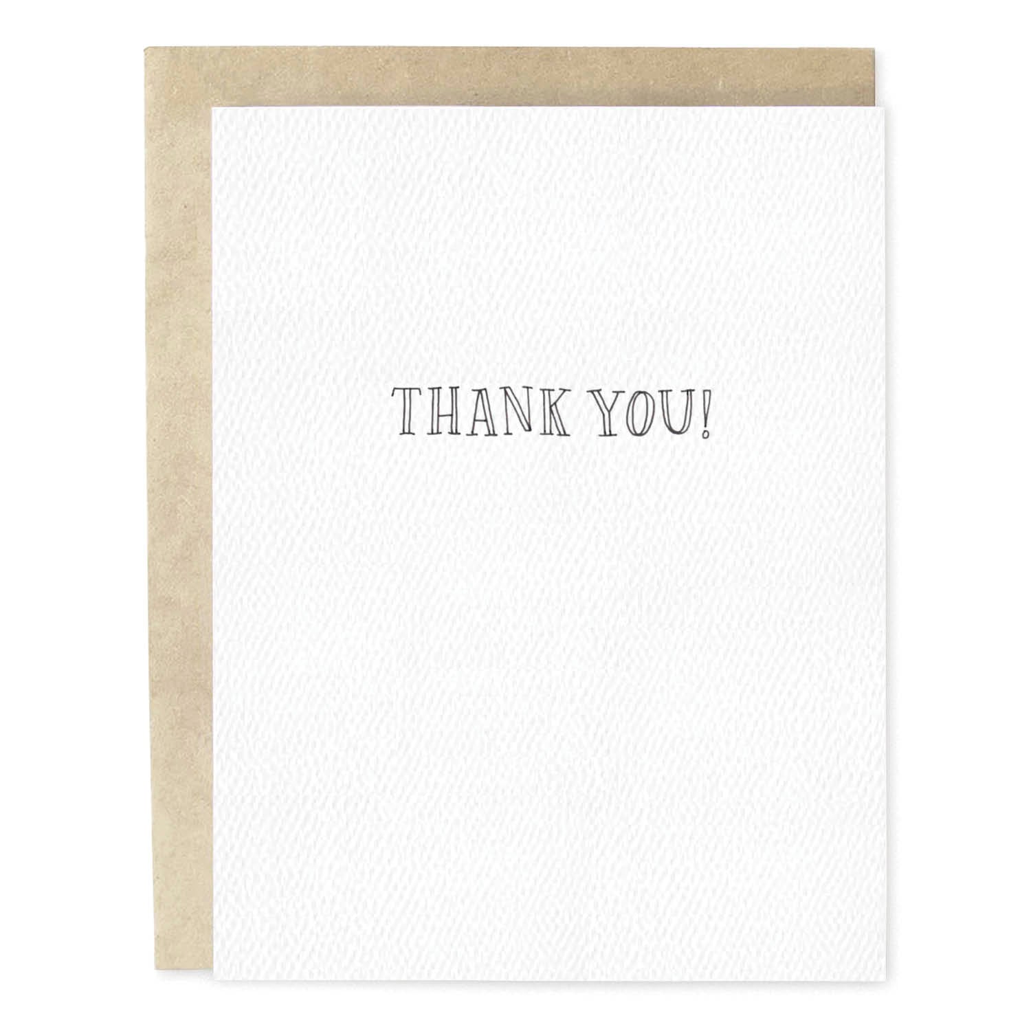 Simple Thank You - Hand Illustrated Greeting Card - Skribbles ...