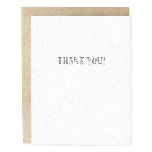 Simple Handwritten Thank You Card